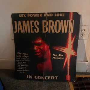 James Brown Concert Poster - Black and Red